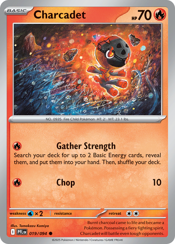 Charcadet 019/094 Phantasmal Flames card