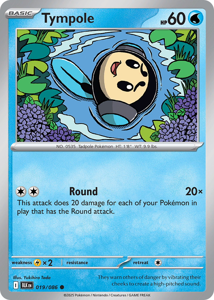 Tympole 019/086 Black Bolt card