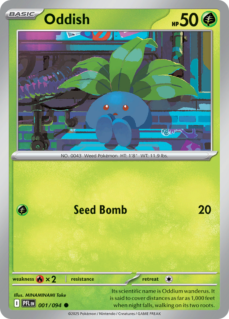 Oddish 001/094 Phantasmal Flames card