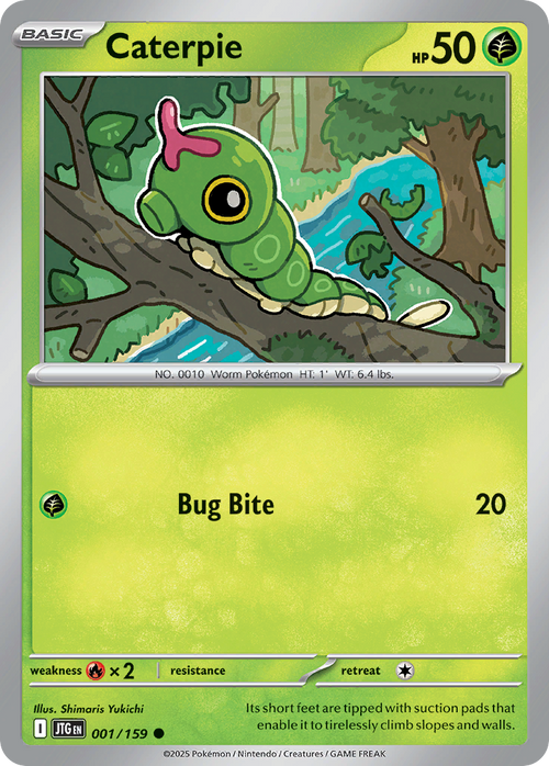 Caterpie 001/159 Journey Together card