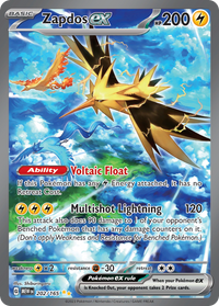 202/165 Zapdos ex - Scarlet & Violet 151