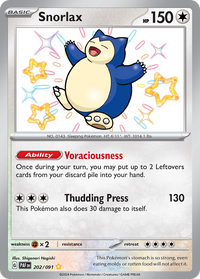 202/091 Snorlax - Paldean Fates