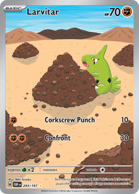 203/197 Larvitar - Obsidian Flames