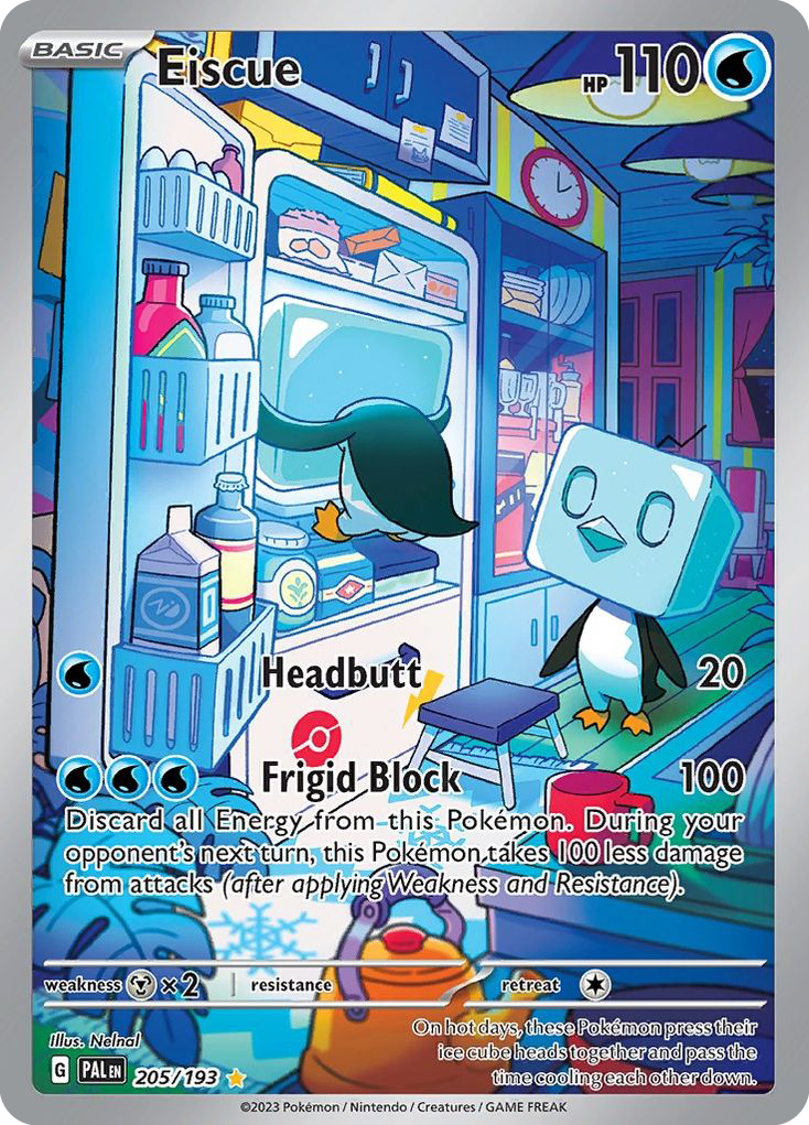 Eiscue 205/193 Paldea Evolved card