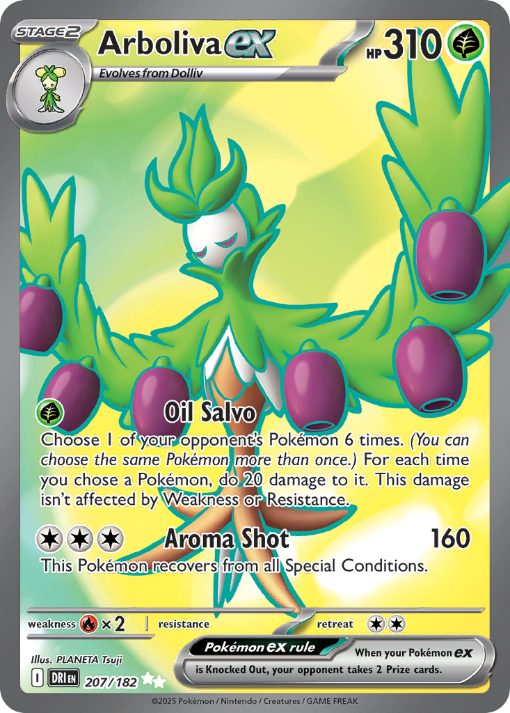 Arboliva ex 207/182 Destined Rivals card