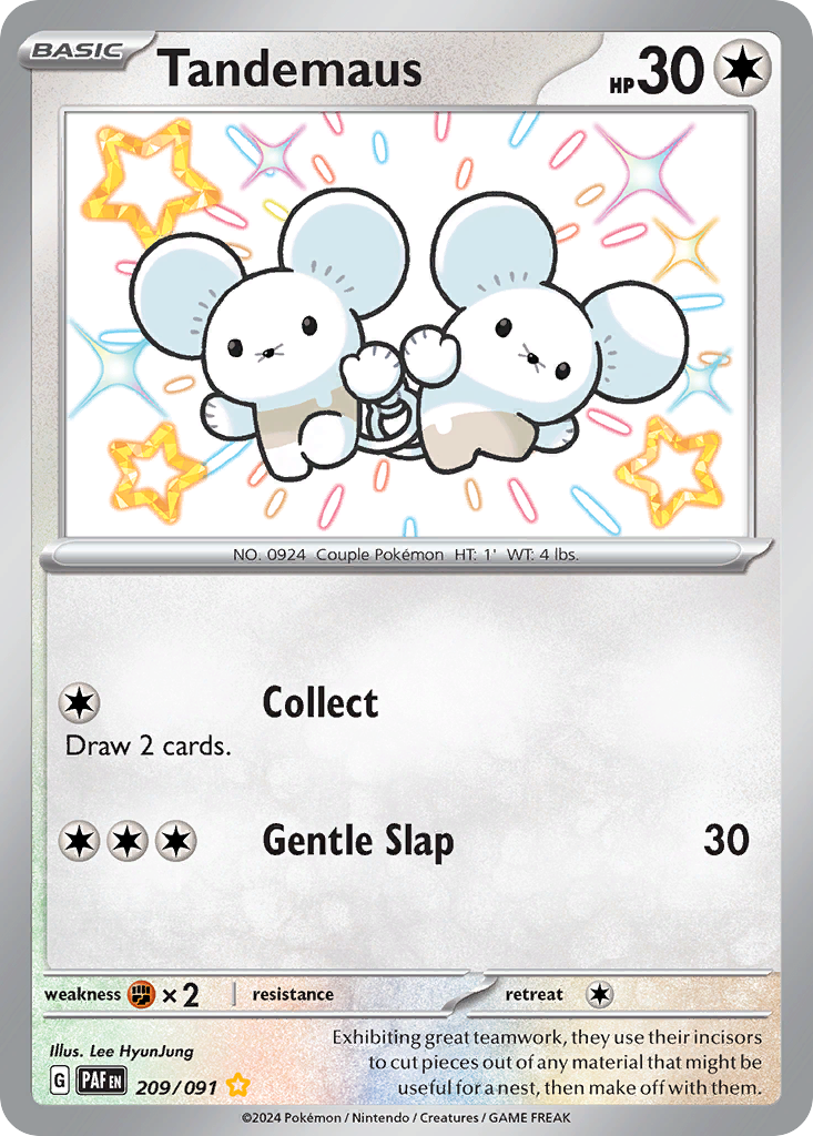 Tandemaus 209/091 Paldean Fates card