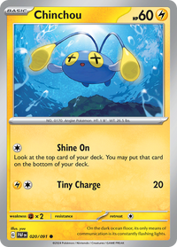 020/091 Chinchou - Paldean Fates