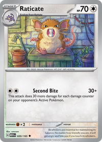 020/165 Raticate - Scarlet & Violet 151
