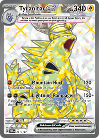 211/197 Tyranitar ex - Obsidian Flames