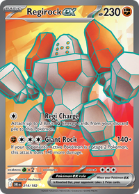 214/182 Regirock ex - Destined Rivals