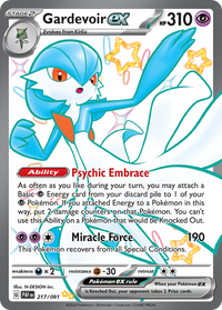217/091 Gardevoir ex - Paldean Fates