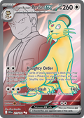 Team Rocket's Persian ex 219/182 Destined Rivals card