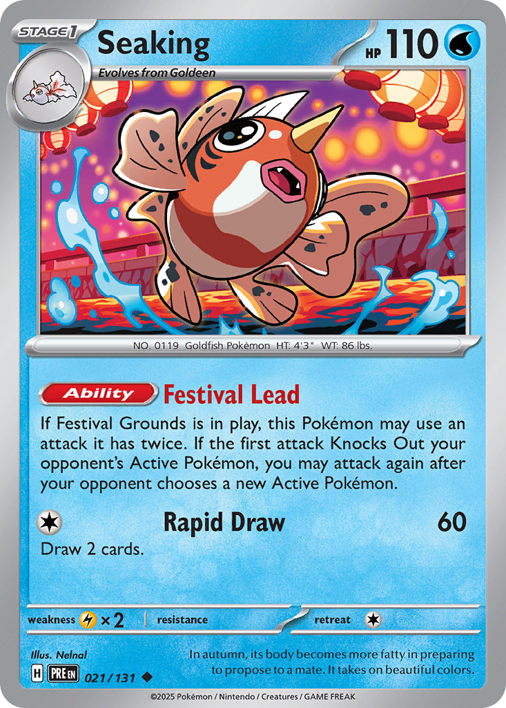 Seaking 021/131 Prismatic Evolutions card