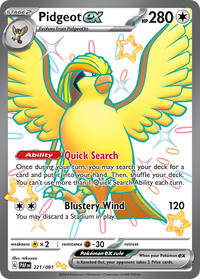 221/091 Pidgeot ex - Paldean Fates