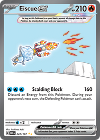 222/197 Eiscue ex - Obsidian Flames