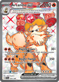 224/198 Arcanine ex - Scarlet & Violet Base