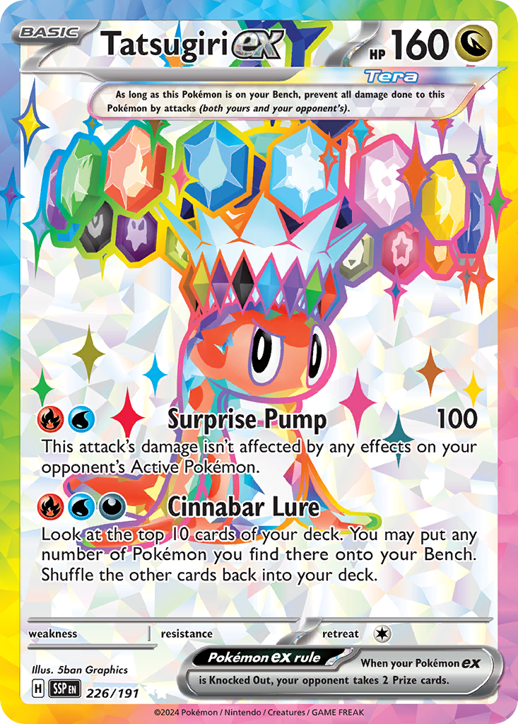 Tatsugiri ex 226/191 Surging Sparks card