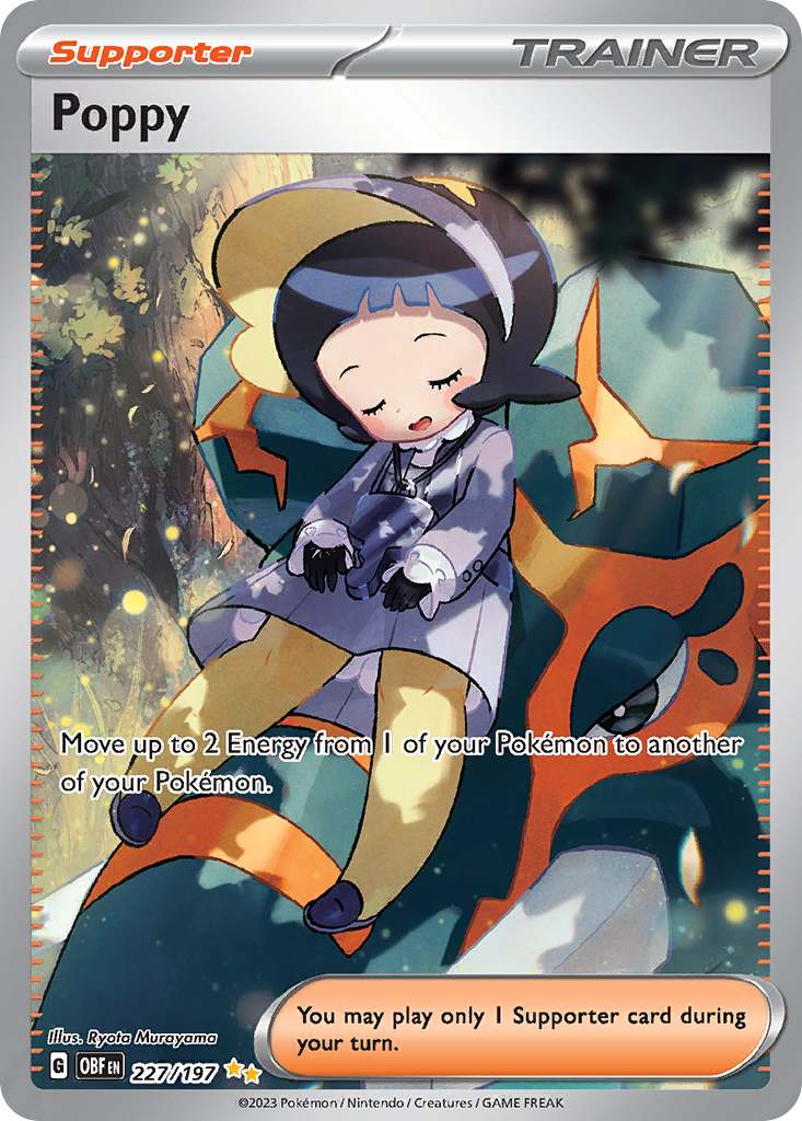 Poppy 227/197 Obsidian Flames card