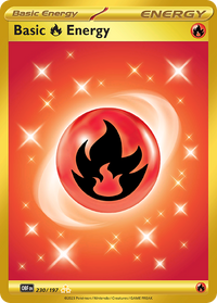 230/197 Basic Fire Energy - Obsidian Flames