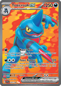 232/198 Toxicroak ex - Scarlet & Violet Base