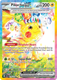 238/191 Pikachu ex - Surging Sparks