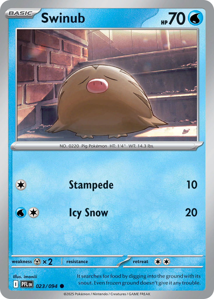 Swinub 023/094 Phantasmal Flames card
