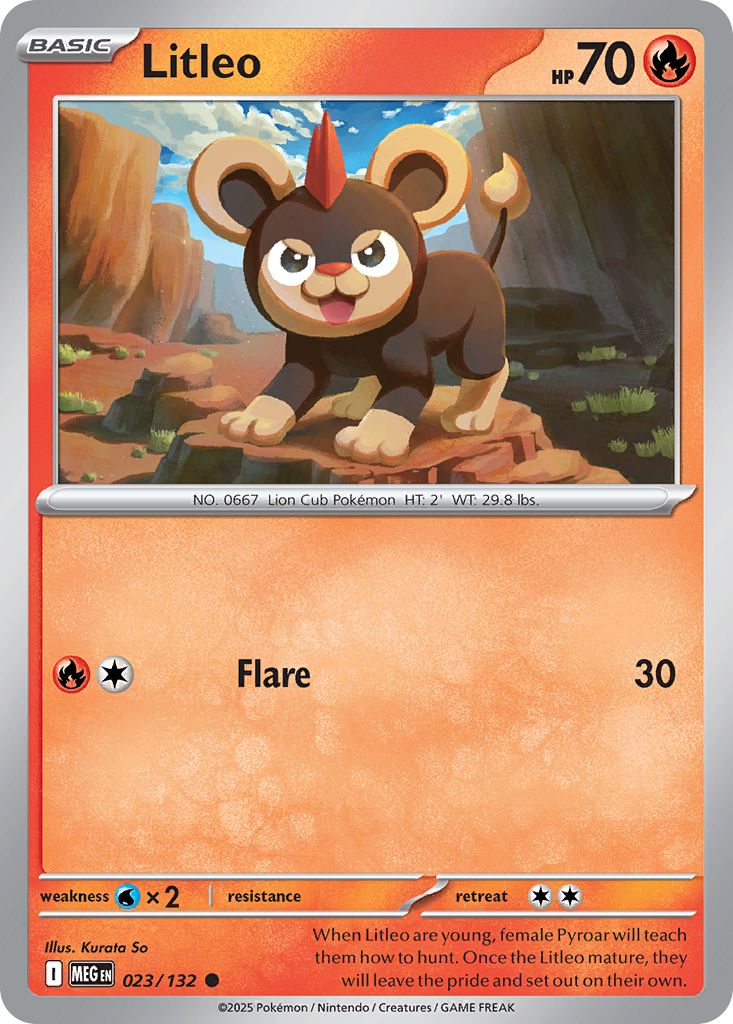 Litleo 023/132 Mega Evolution card