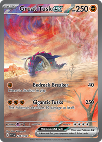 246/198 Great Tusk ex - Scarlet & Violet Base