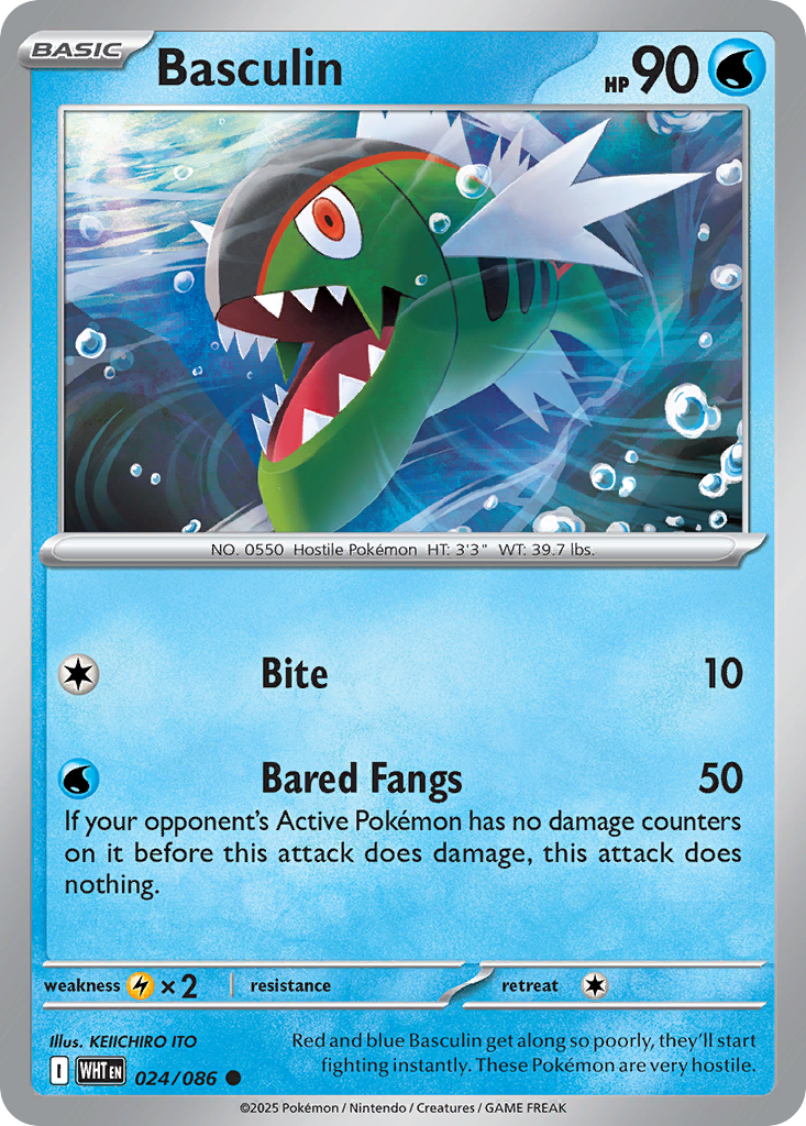 Basculin 024/086 White Flare card