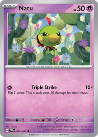 025/091 Natu - Paldean Fates