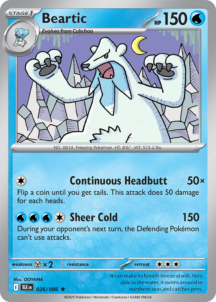 Beartic 026/086 Black Bolt card