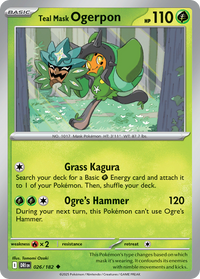 026/182 Teal Mask Ogerpon - Destined Rivals
