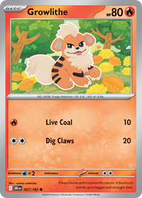 027/182 Growlithe - Destined Rivals