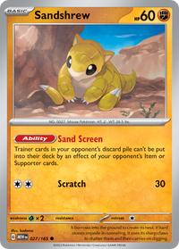 027/165 Sandshrew - Scarlet & Violet 151