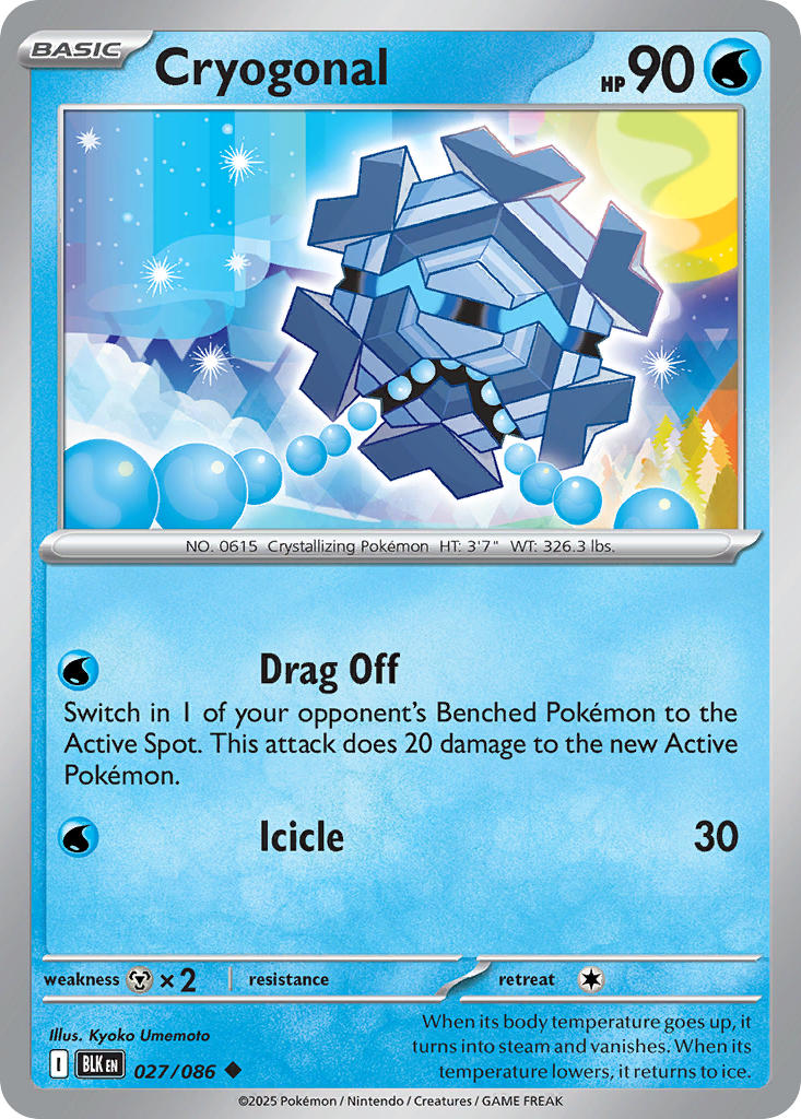 Cryogonal 027/086 Black Bolt card