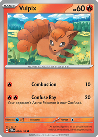 028/197 Vulpix - Obsidian Flames