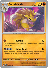 028/165 Sandslash - Scarlet & Violet 151