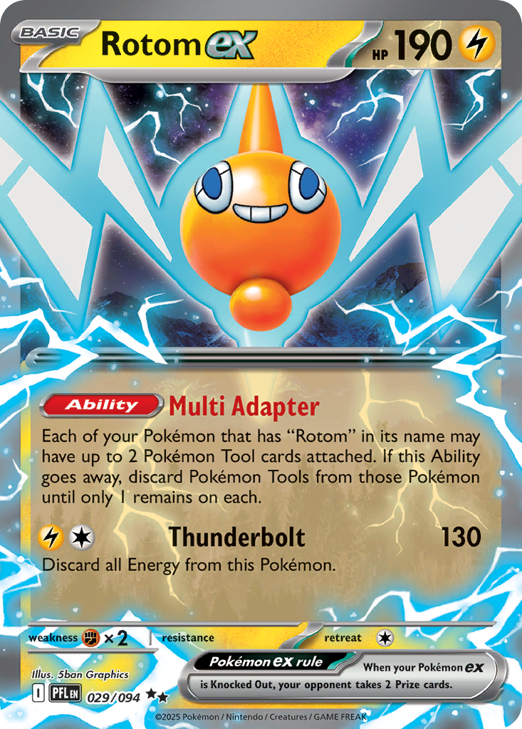 Rotom ex 029/094 Phantasmal Flames card