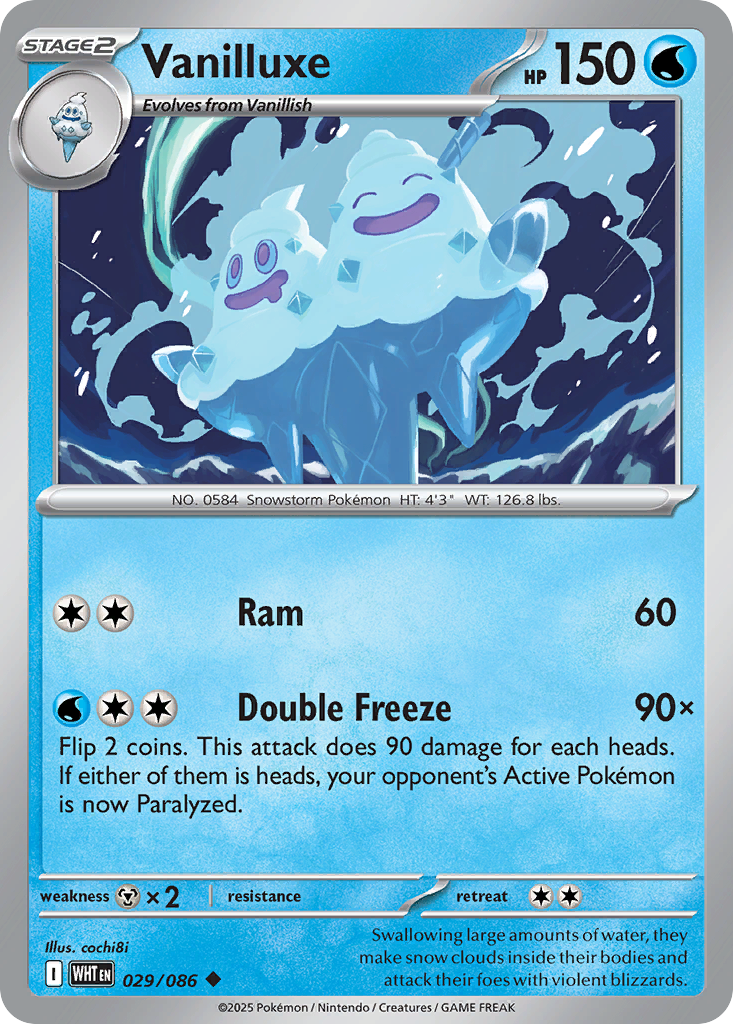 Vanilluxe 029/086 White Flare card
