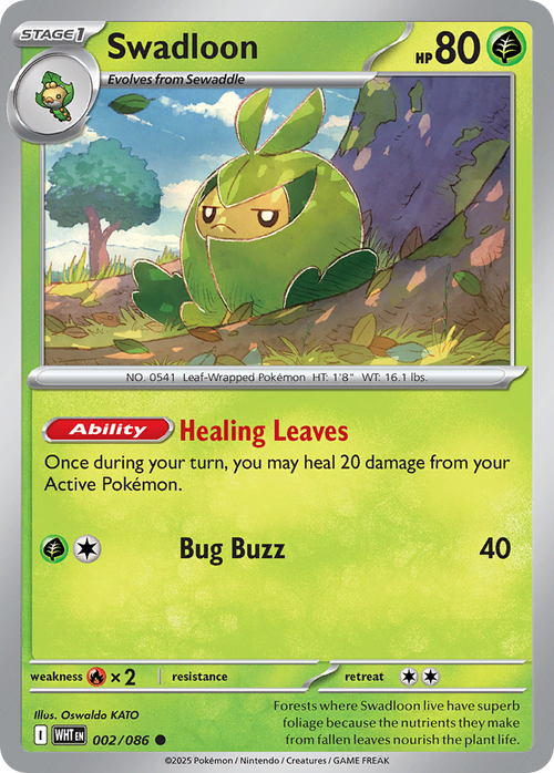 Swadloon 002/086 White Flare card