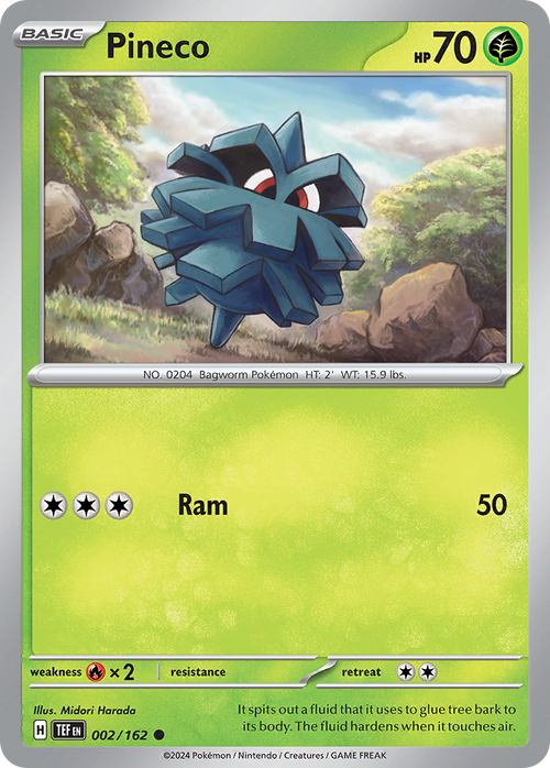 Pineco 002/162 Temporal Forces card