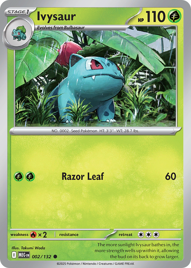 Ivysaur 002/132 Mega Evolution card