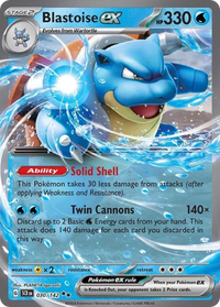 030/142 Blastoise ex - Stellar Crown
