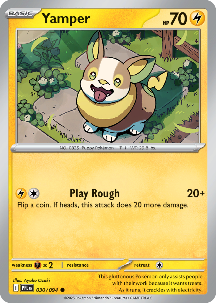 Yamper 030/094 Phantasmal Flames card