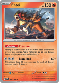 030/197 Entei - Obsidian Flames