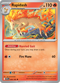 030/182 Rapidash - Destined Rivals