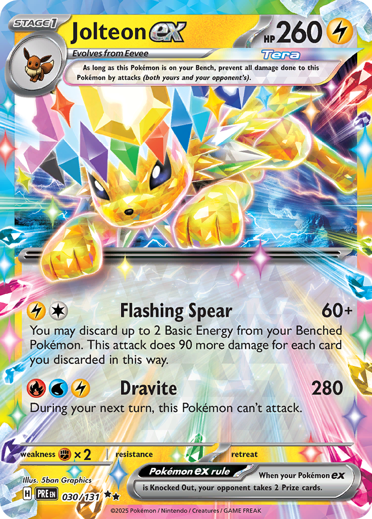Jolteon ex 030/131 Prismatic Evolutions card