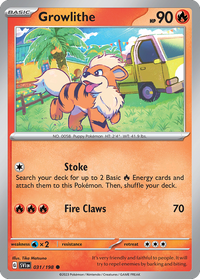 031/198 Growlithe - Scarlet & Violet Base
