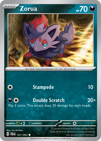 031/064 Zorua - Shrouded Fable