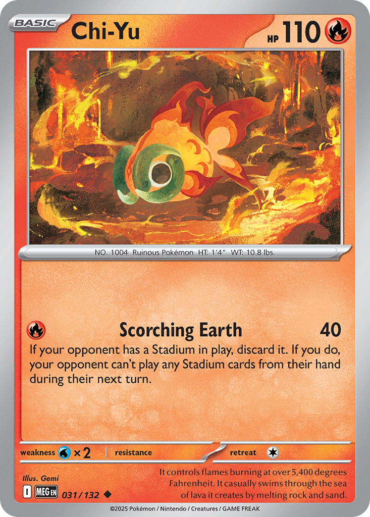 Chi-Yu 031/132 Mega Evolution card
